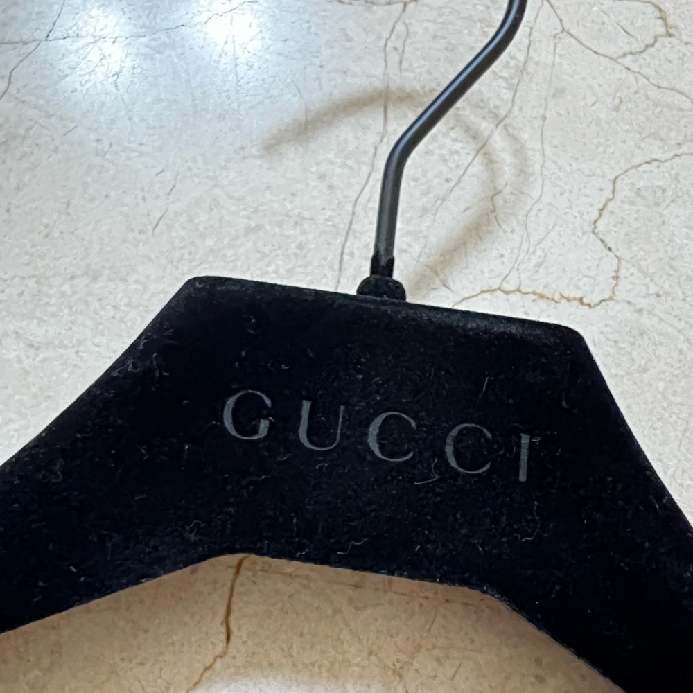 Velvet Gucci coat hanger